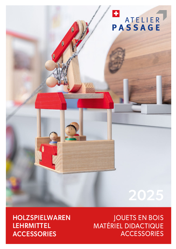 Aktueller Katalog für Holzspielzeuge aus unserer Holzmanufaktur 